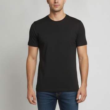 Pre Owned Brunello Cucinelli Black Ribbed Knit Short Sleeve T-Shirt M