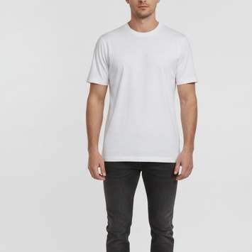 Pre Owned Brunello Cucinelli White Cotton Dream Out Loud Print Slim Fit T-Shirt M 
