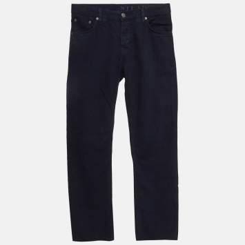 Pre Owned Burberry Brit Navy Blue Cotton  Slim Fit Steadman Jeans S Waist 29"