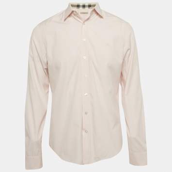 مملوكة مسبقًا Burberry Brit Pink Cotton Long Sleeve Shirt M