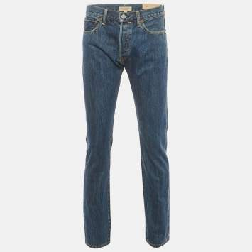 Pre Owned Burberry Blue Denim Straight Jeans S Waist 30"