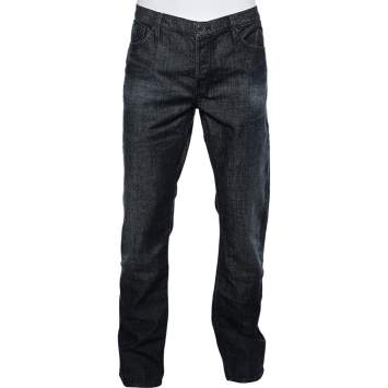 Pre Owned Burberry Brit Navy Blue Denim Steadman Jeans XXL