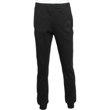 مملوكة مسبقًا Burberry Black Cotton Logo Embroidered Sweatpants M