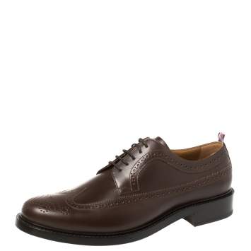 Pre Owned Burberry Brown Brogue Leather Arndale Oxfords Size 44