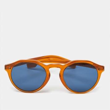 Pre Owned Burberry Brown/Blue B 4280 Frame Round Sunglasses