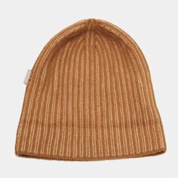 مملوكة مسبقًا Burberry Brown Cashmere Beanie 56 Cm 