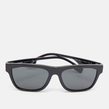 Pre Owned Burberry Black / Grey 4293 Wayfarer Sunglasses