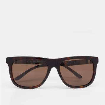 Pre Owned Burberry Brown Tortoiseshell/Brown B4201 Square Sunglasses
