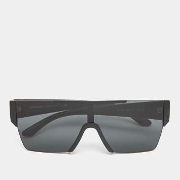 Pre Owned Burberry Matte Black Shield Sunglasses