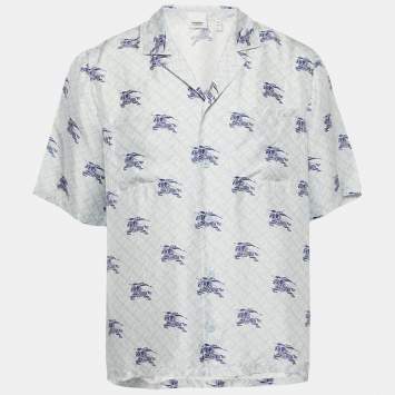 Burberry Blue EKD TB Monogram Shirt Pyjama Shirt S