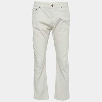 Pre Owned Burberry Beige Cotton Chino Trousers XXL