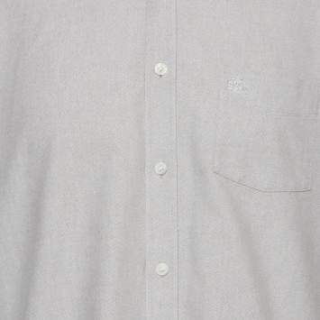 Pre Owned Burberry Grey Cotton Button Down Shirt XL