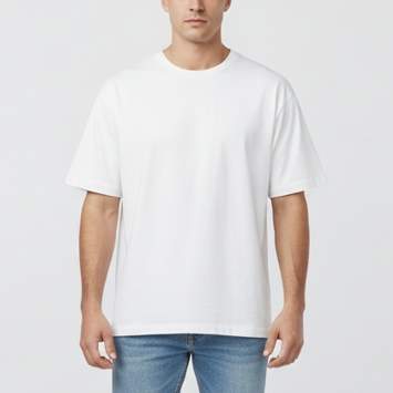 Pre Owned Burberry White Jersey Crewneck Oversized T-Shirt S