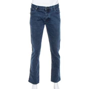 Pre Owned Burberry Brit Blue Denim Slim Fit Steadman Jeans L