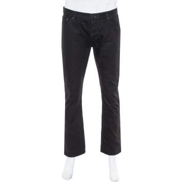 Pre Owned Burberry Black Denim Straight Leg Steadman Jeans L