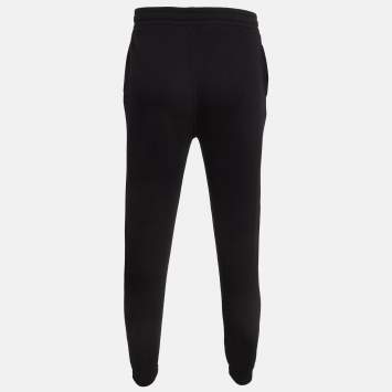 Pre Owned Burberry Black Cotton M Gresham TB Sweatpants XS