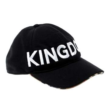 Pre Owned Burberry X Riccardo Tisci B Series Black Kingdom Embroidered Baseball Cap M