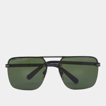 Bvlgari Black/Black 5054 Rectangular Sunglasses