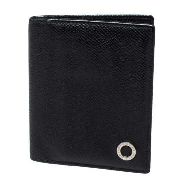 Bvlgari Black Leather Card Holder