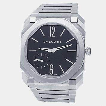 Pre Owned Bvlgari Octo Finissimo 103297 Automatic Black Stainless Steel Men’s Wristwatch 40 mm