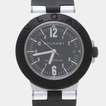 Pre Owned Bvlgari Diagono Aluminum AL38TA Automatic Aluminum Men's Wristwatch 38 mm
