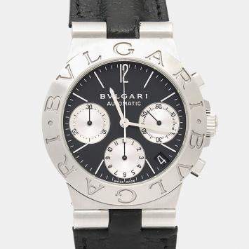 Pre Owned Bvlgari Diagono CH35S Automatic Stainless Steel Men's Wristwatch 35 mm