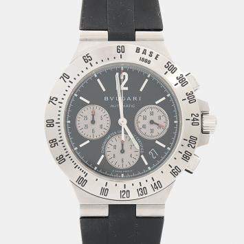 Pre Owned Bvlgari Diagono CH40STA Automatic Stainless Steel Men's Wristwatch 40 mm