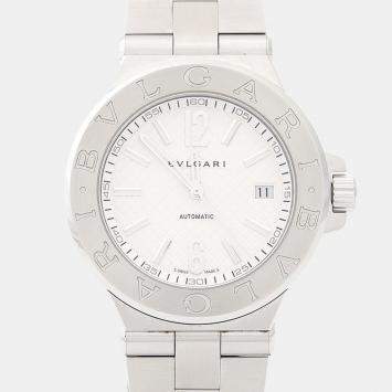 Pre Owned Bvlgari Diagono DG40S Automatic Stainless Steel Men's Wristwatch 40 mm