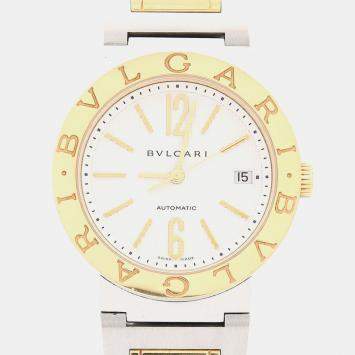 Pre Owned Bvlgari BB BB38SG Automatic 18k Yellow Gold Stainless Steel Men's Wristwatch 38 mm