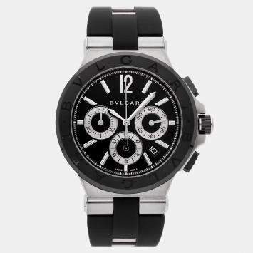 Pre Owned Pre-Owned Bvlgari Diagono Chronograph DG42SCCH BLK Automatic 42 mm
