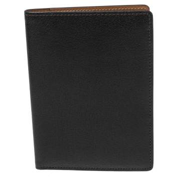 Pre Owned Cartier Black Leather Passport Holder