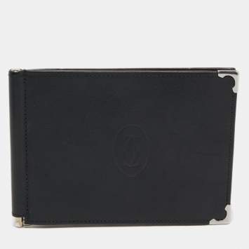 Pre Owned Cartier Red Leather Must de Cartier Money Clip Wallet
