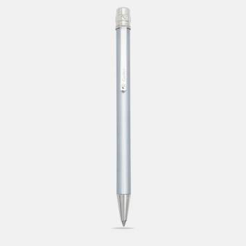Pre Owned Cartier Santos de Cartier Silver Lacquer Silver Tone Ballpoint Pen