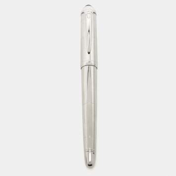 Pre Owned Cartier R de Cartier Resin Palladium Plated Rollerball Pen