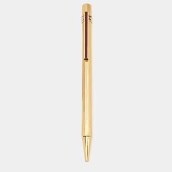 Pre Owned Cartier Must de Cartier Enamel Three Tone Metal Ballpoint Pen