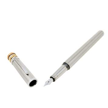 Pre Owned Cartier Trinity De Cartier Resille Decor Fountain Pen