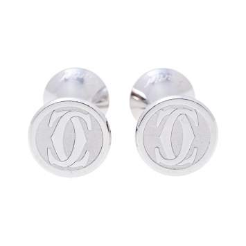 Pre Owned Cartier Diabolo de Cartier Silver Sterling Silver Cufflinks