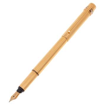 Pre Owned Cartier Gold Plated Must de Cartier Fountain Pen
