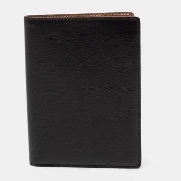 Pre Owned Cartier Black Leather Passport Holder
