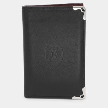 مملوكة مسبقًا Cartier Black Leather Le Must De Cartier Card Holder