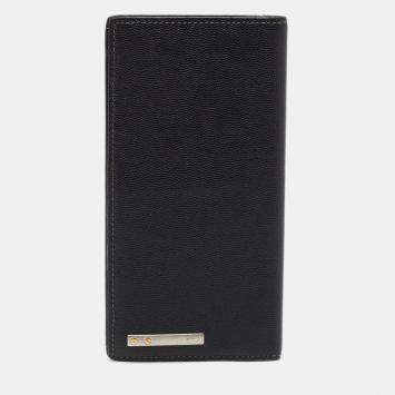 Cartier Black Leather Must de Cartier Long Wallet