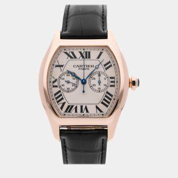 Cartier Tortue XL Monopusher Chronograph W1547451 Manual Winding Men's Wristwatch 37MM