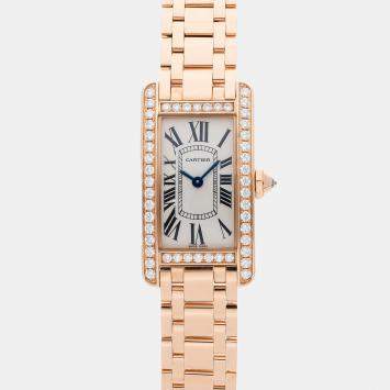 Pre-Owned Cartier Tank Americaine WB7079M5 19 x 34.8 mm