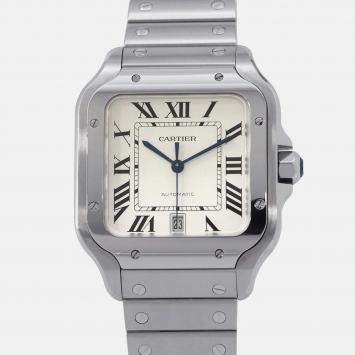 Cartier Santos de Cartier WSSA0018 Automatic Silver Stainless Steel Men's Wristwatch 39 mm