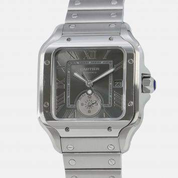 Cartier Santos WSSA0076 Automatic Grey Stainless Steel Men's Wristwatch 40.2 mm