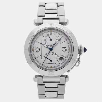 Pre Owned ساعة كارتتييه باشا W31037H3 أوتوماتيكية 38 مم مستعملة