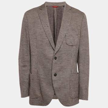 Pre Owned CH Carolina Herrera Multicolor Wool Single Breasted Blazer XXL