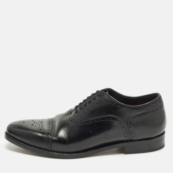 Pre Owned CH Carolina Herrera Size 41.5 Black Leather Brogues