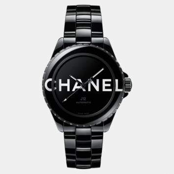 Chanel Black Ceramic J12 H7418 Automatic Men's Wristwatch 38 mm