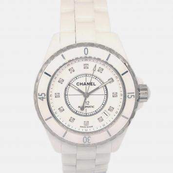 Chanel J12 H1629 Automatic White Ceramic Men's Wristwatch 39 mm